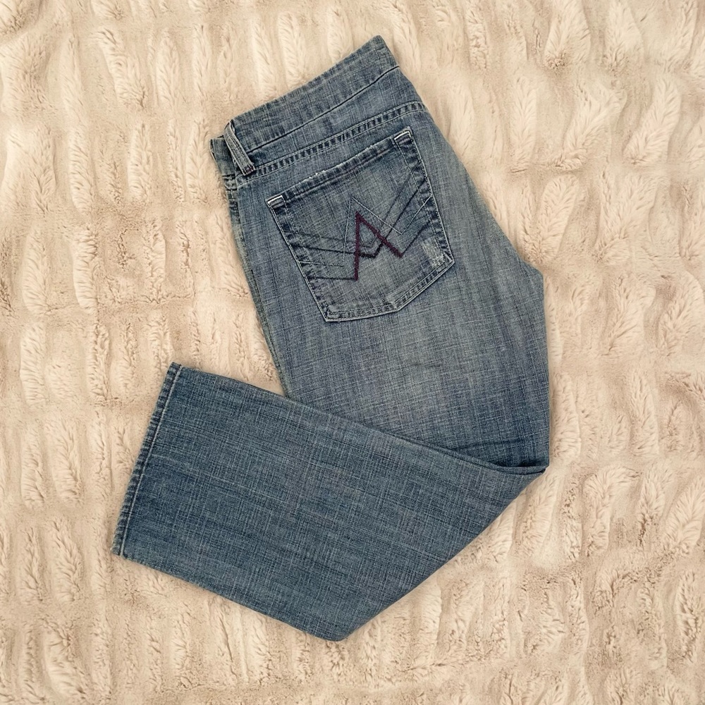 🪩7 For All Mankind VINTAGE Y2K Crop A Pocket Jeans
